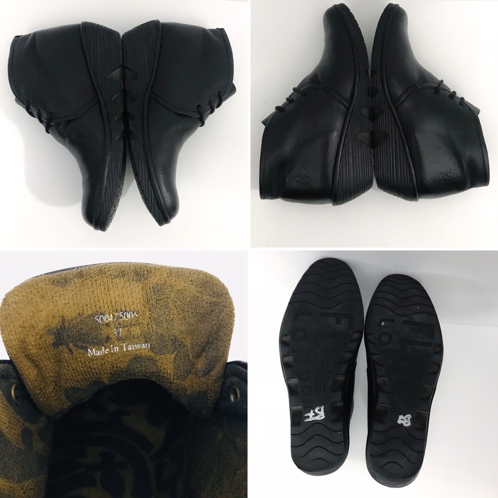 SOLD Fly London Pert Leather Booties - Picture 4 of 8
